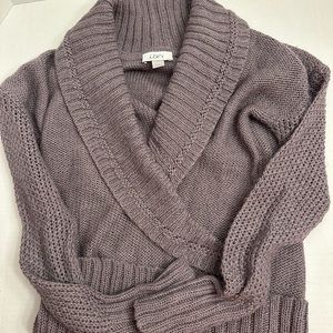 LOFT Mauve V-Neck Sweater